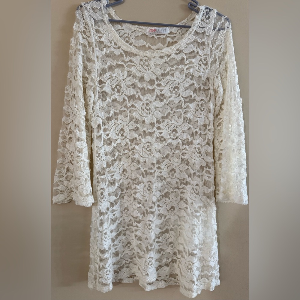 Maternity Pinkblush Lace Top Size S